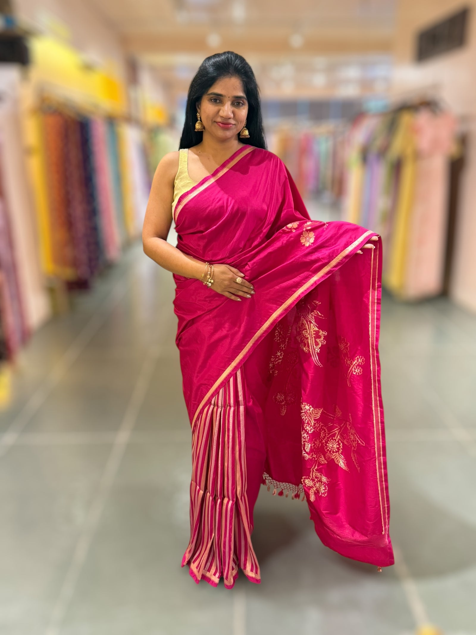 Pink Designer Ektara Banarasi Silk Saree