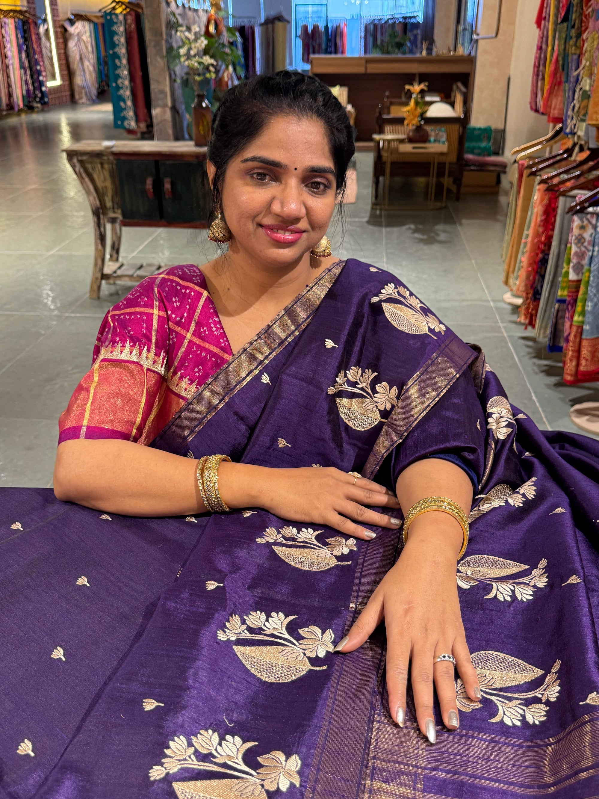 Pure Handloom Raw Silk Saree