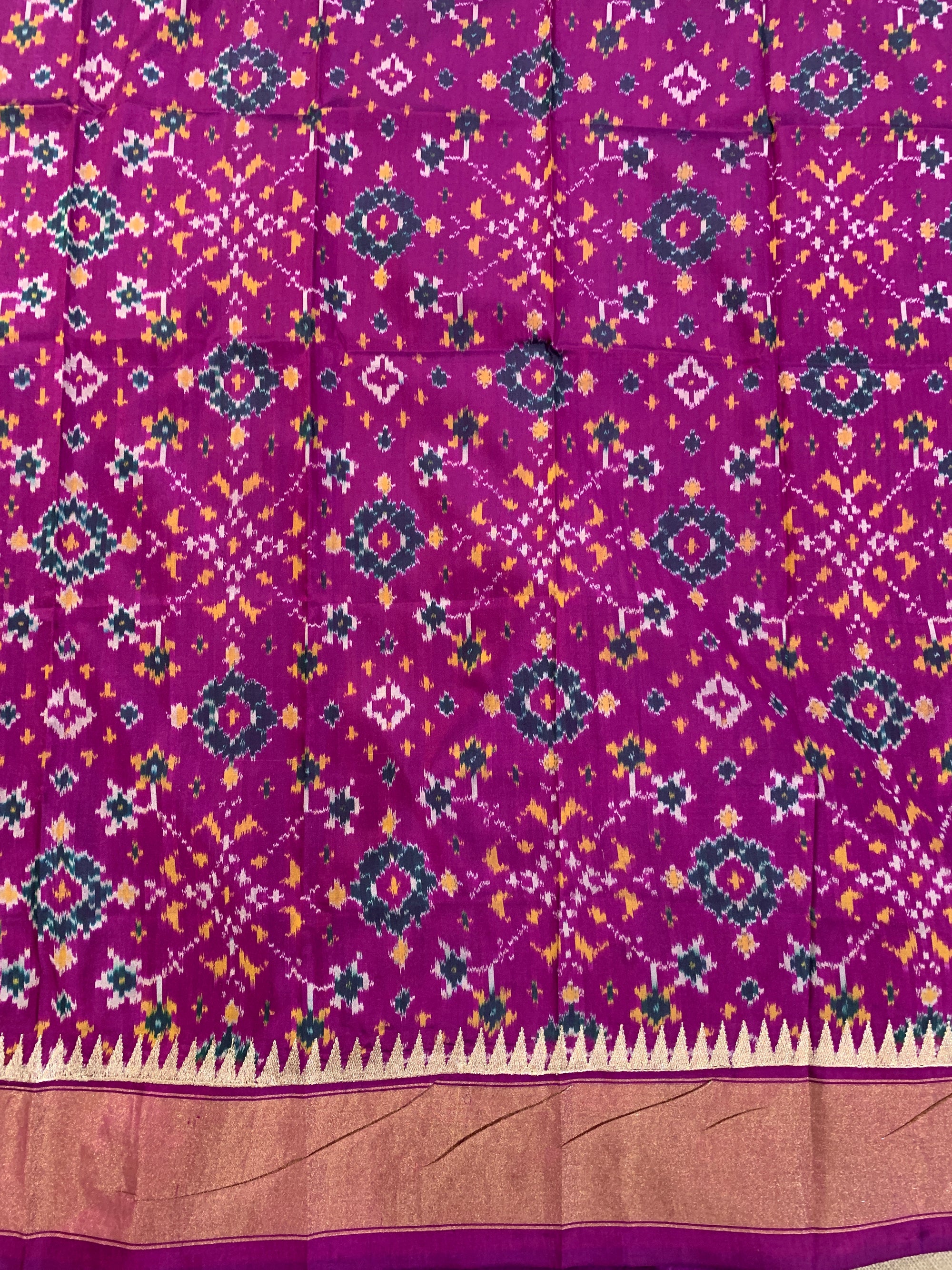 Purple Pure Handloom Raw Silk Saree