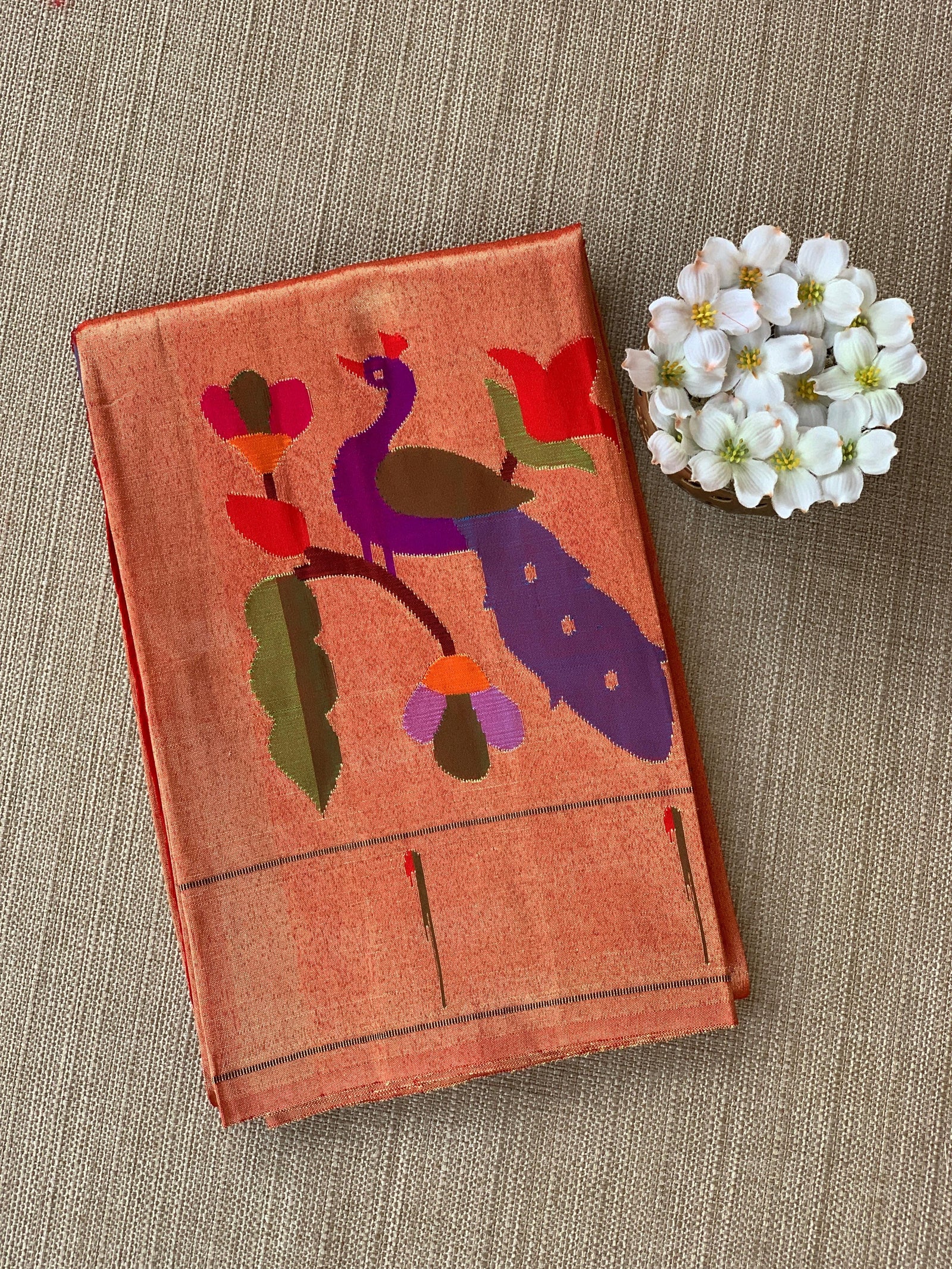 Pure Handloom Pythani Tissue blouse