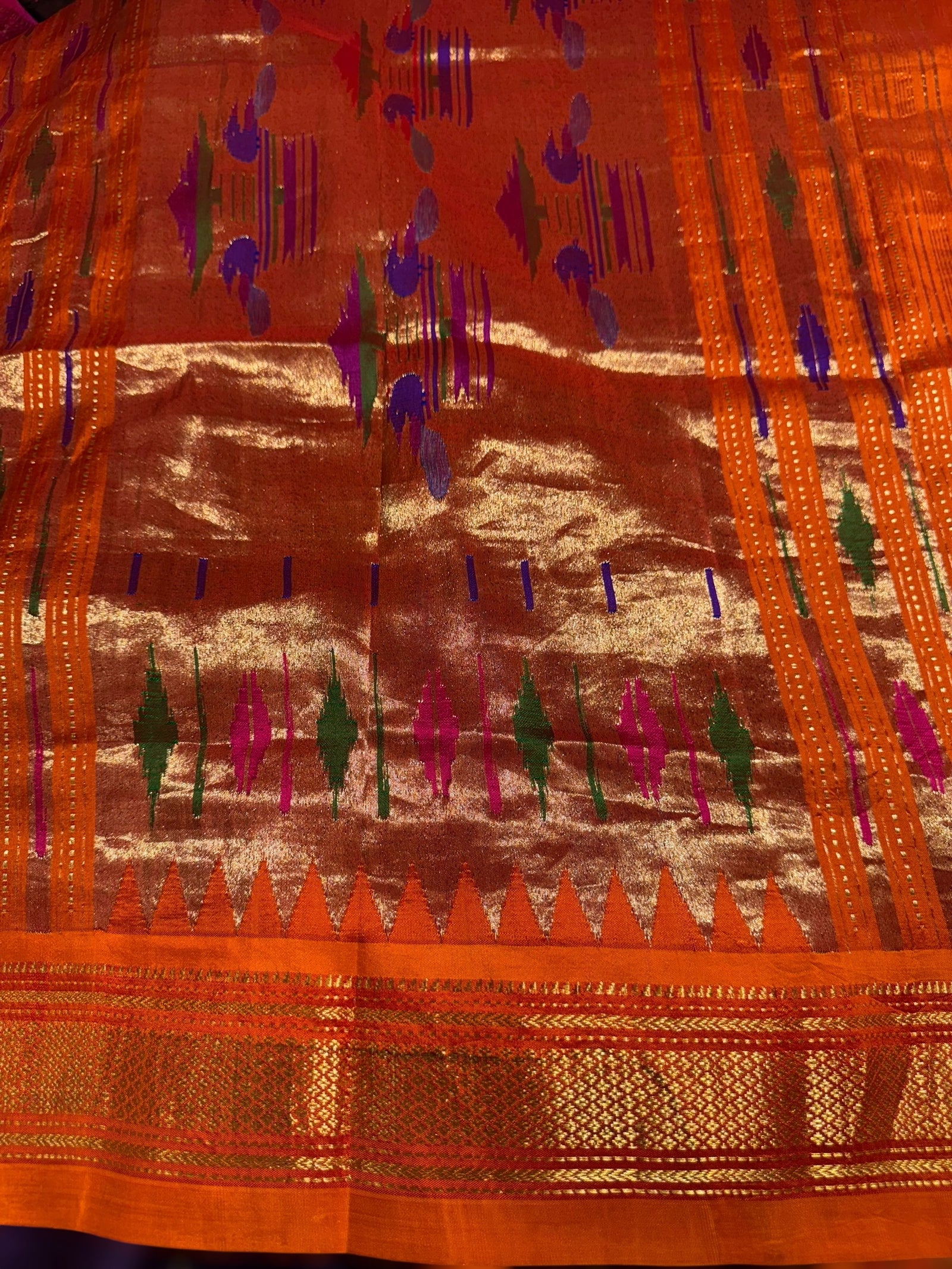 Pure handloom Bandhini paithani saree