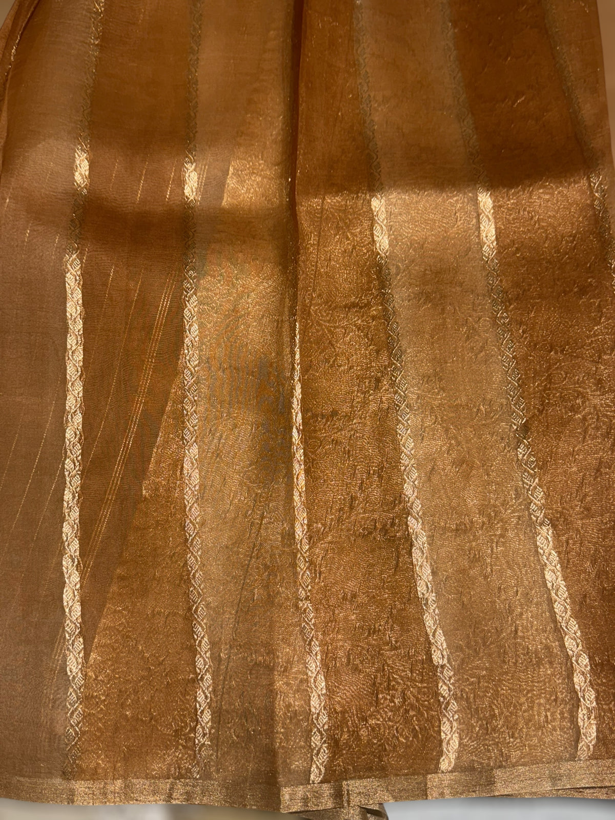 Kora Banarasi Saree in half & half style