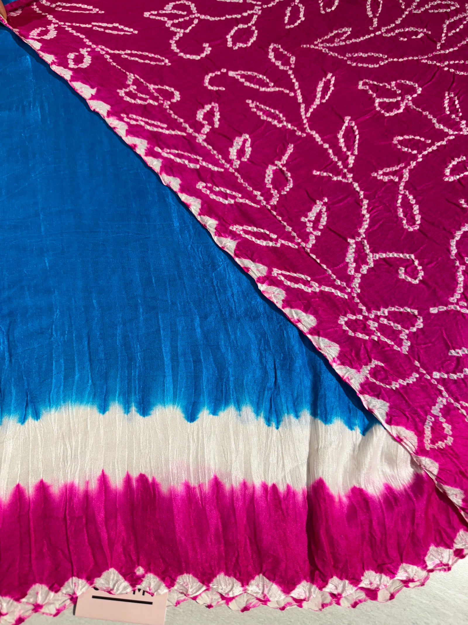 Pure gajji silk saree Rai bandhej Saree