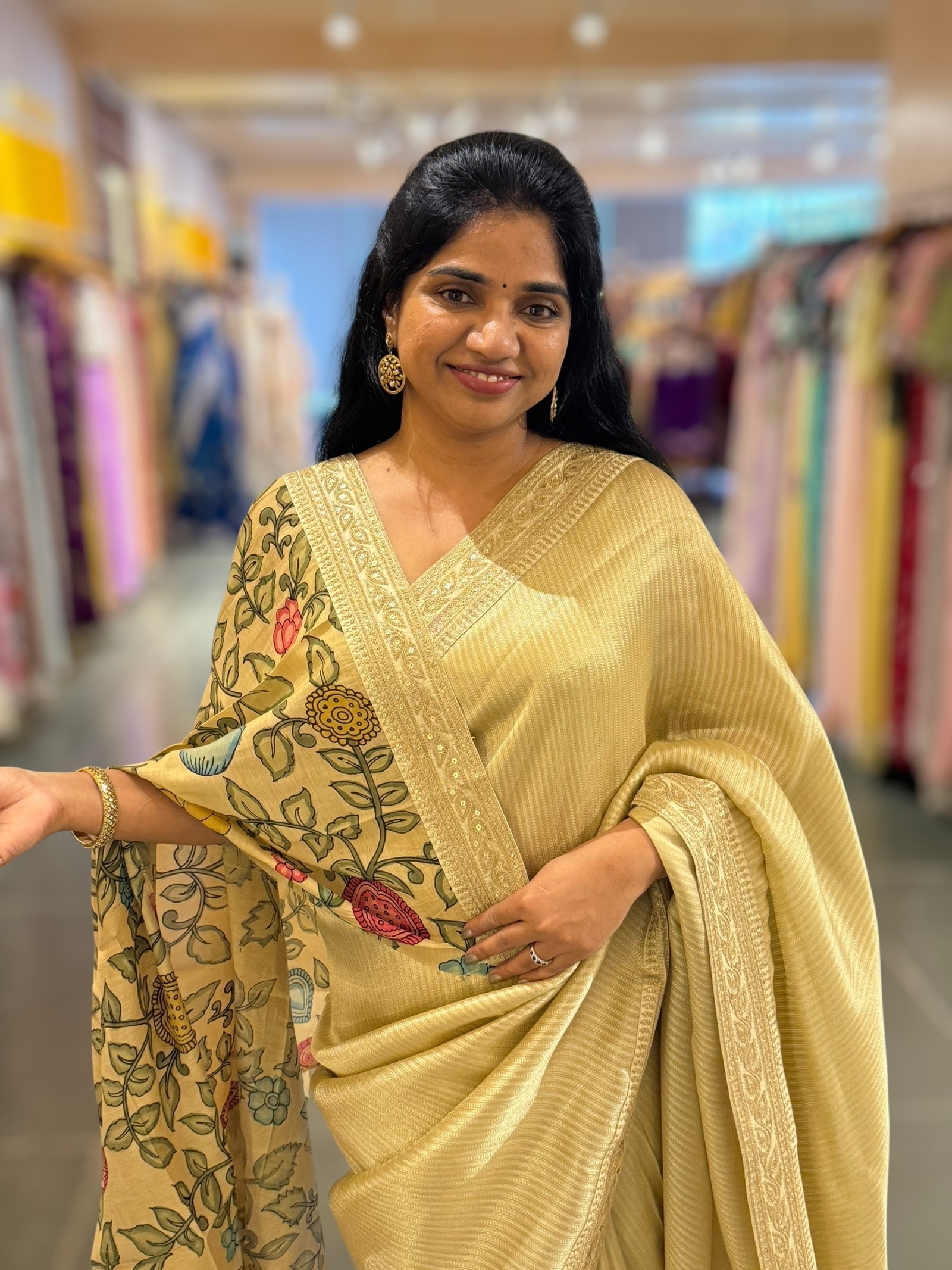 Ivory Banarasi brocade with sabyasachi borders and pen kalamkari Blouses