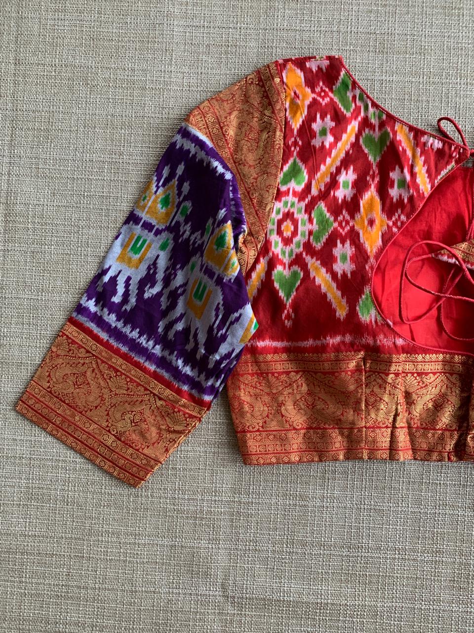 Pure Handloom Twill Ikkath Kanchi Saree