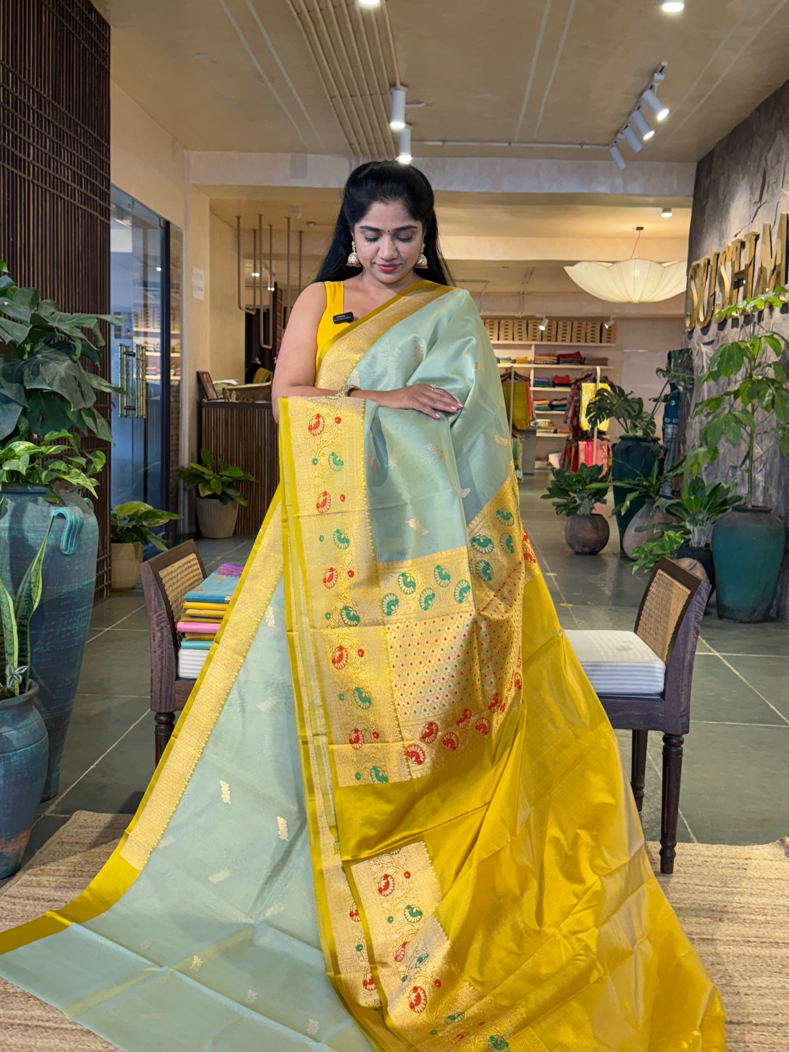 KBMA2203 : Banarasi Handloom Kora Silk Saree