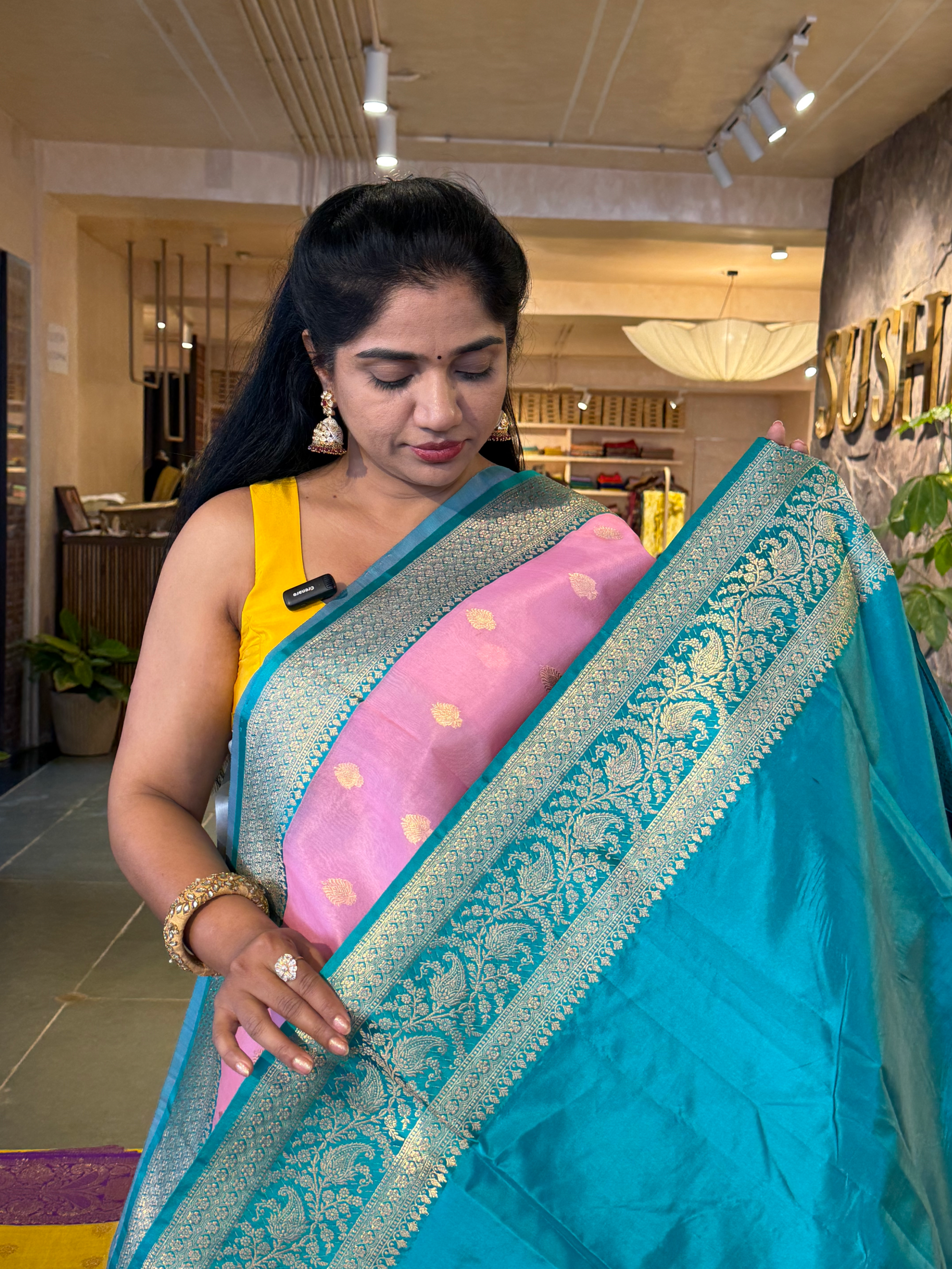 KBMA2208 : Banarasi Handloom Kora Silk Saree