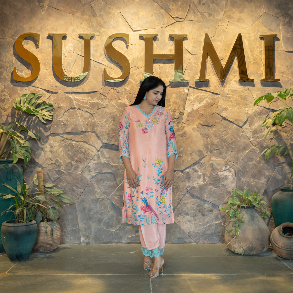 Pure Chinnon Printed Coordset