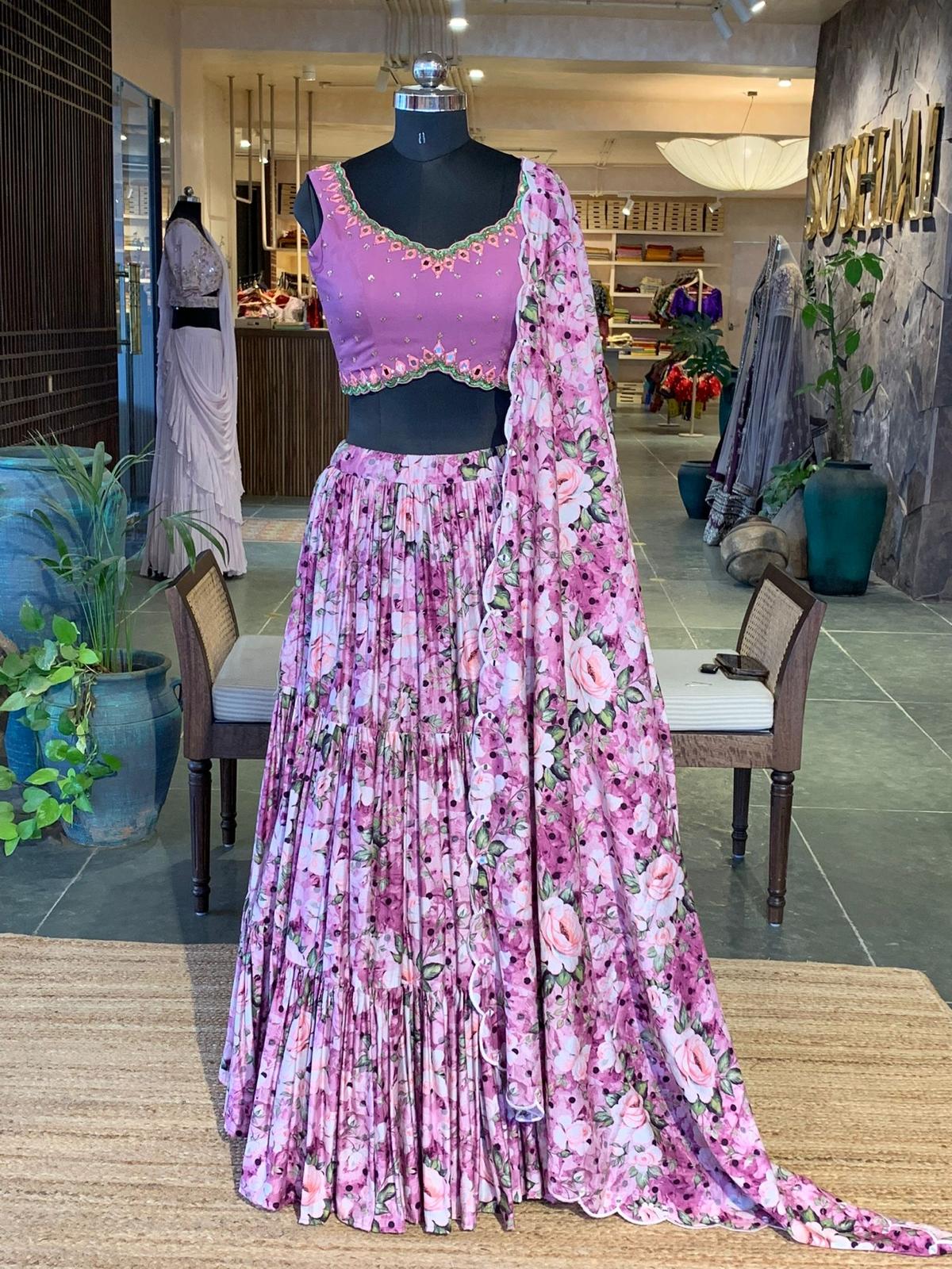 Floral lehanga
