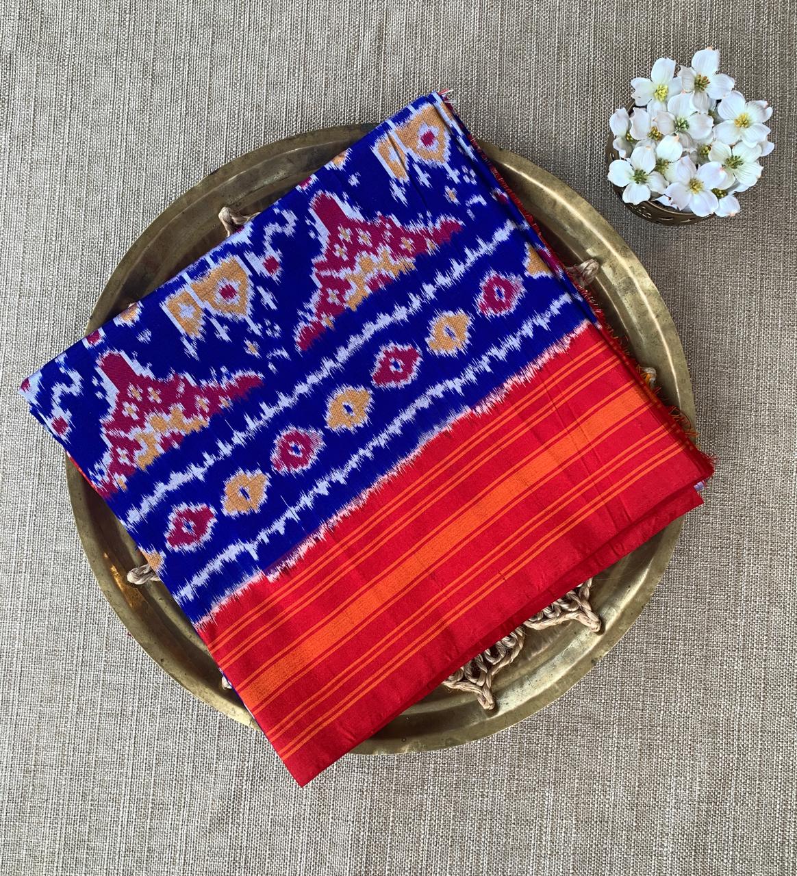 Pure Handloom Ikkath Patola Saree