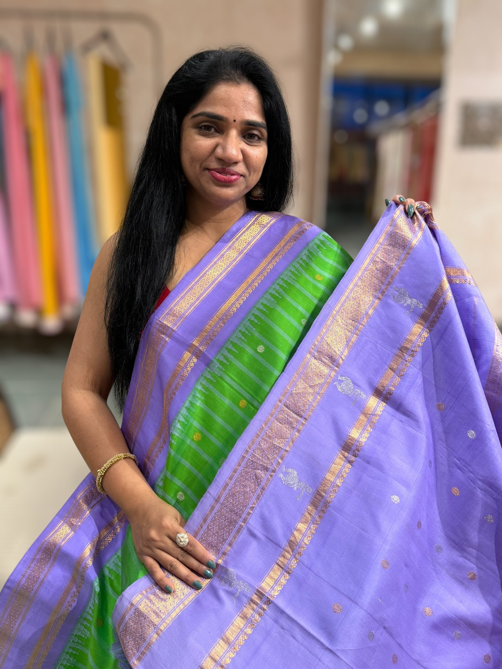 Vintage Gadwal Handloom Pure Silk Saree