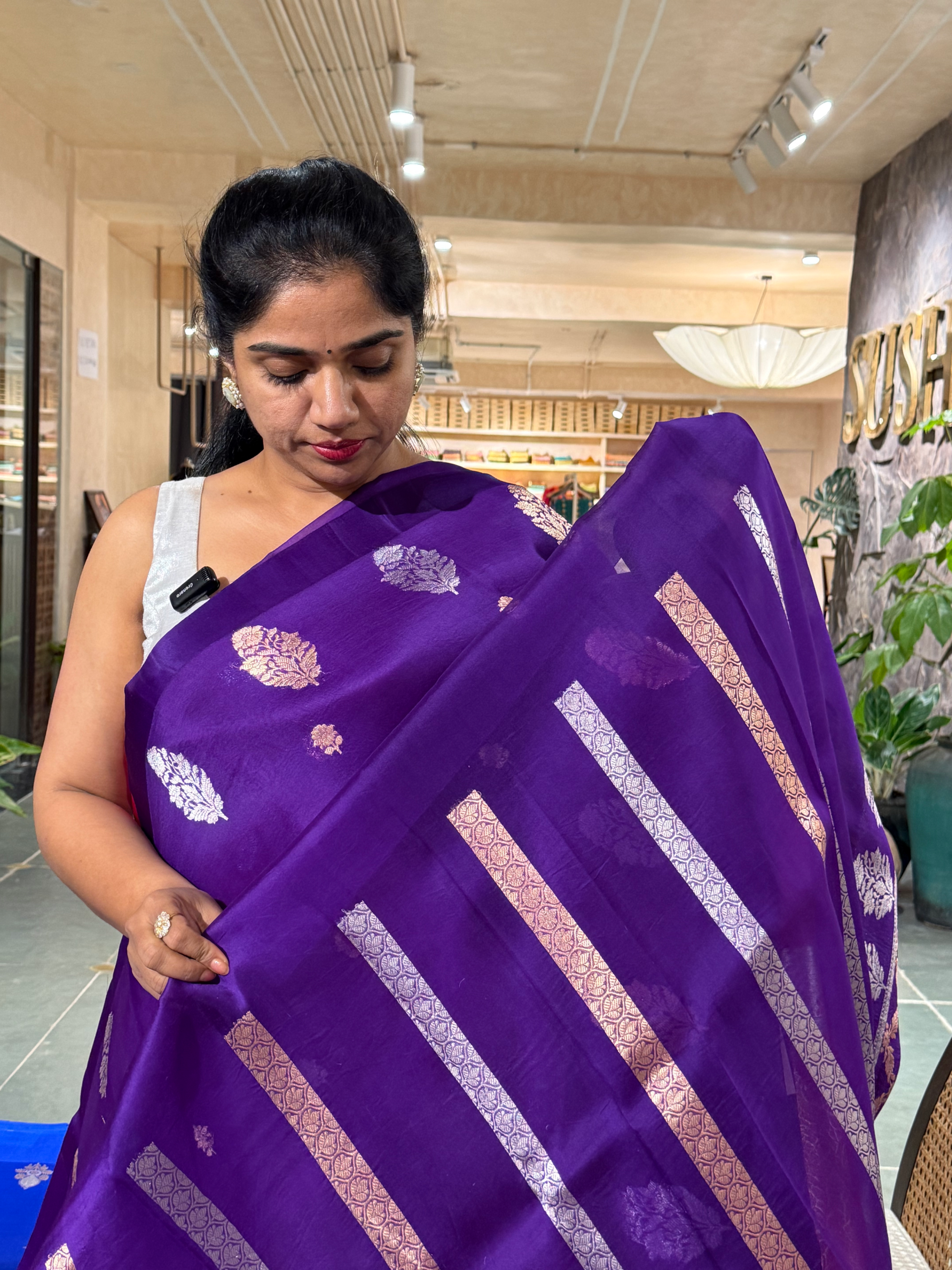 Kora Banarasi Handloom Silk Saree with Sona Rupa Kaduwa Weaving