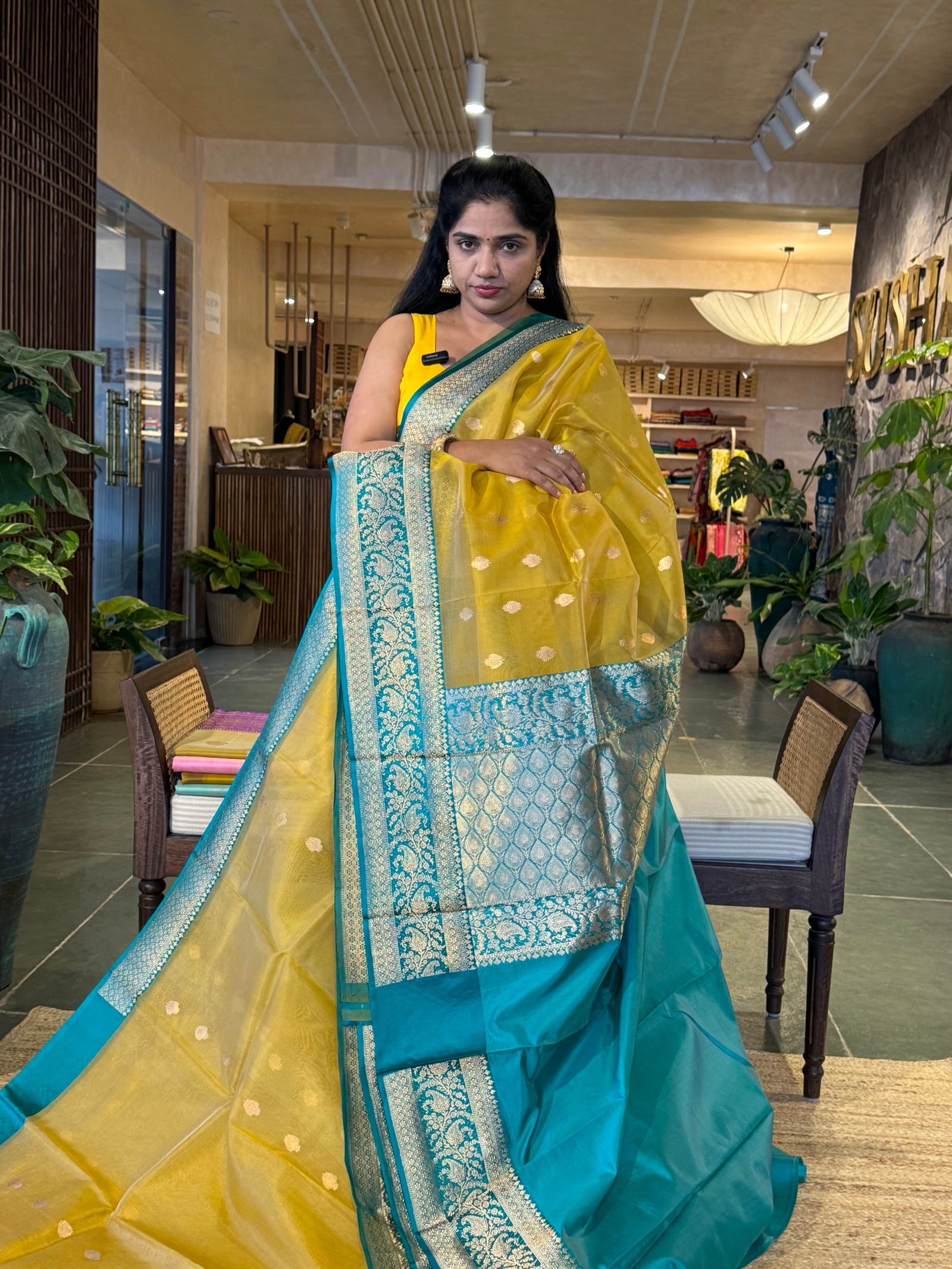 KBMA2206 : Banarasi Handloom Kora Silk Saree