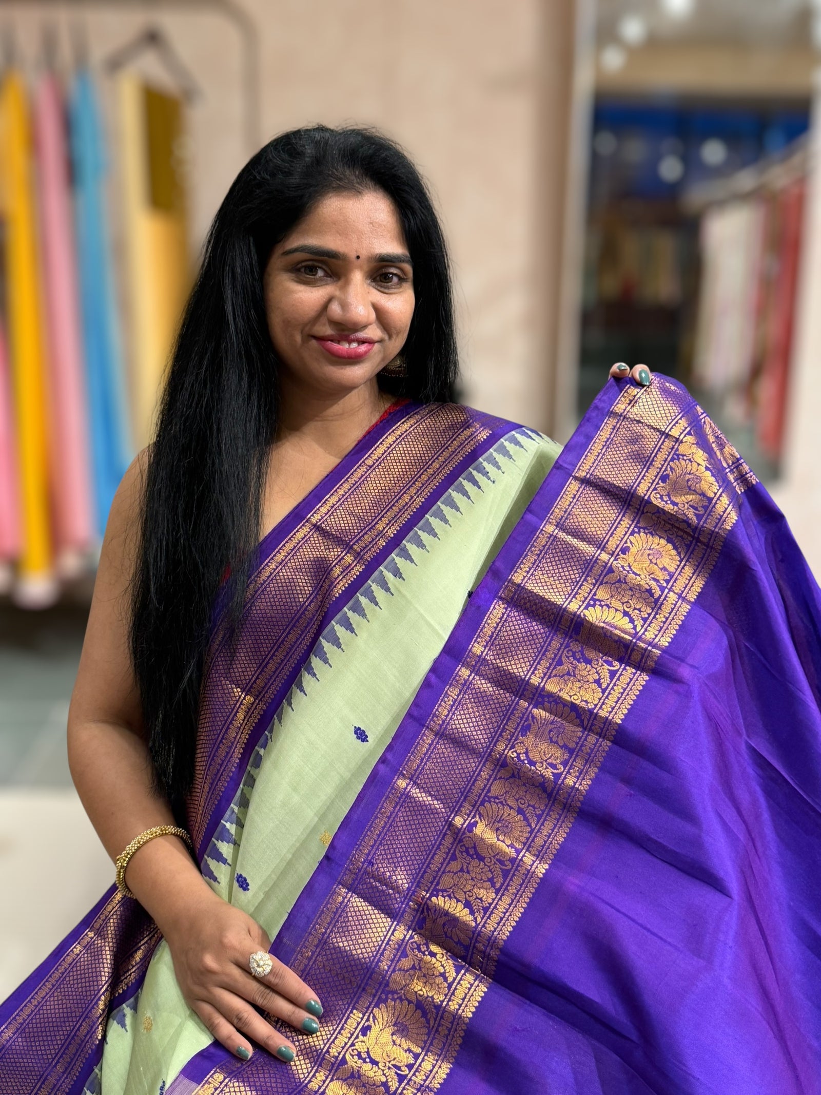 Vintage Gadwal Handloom Pure Silk Saree