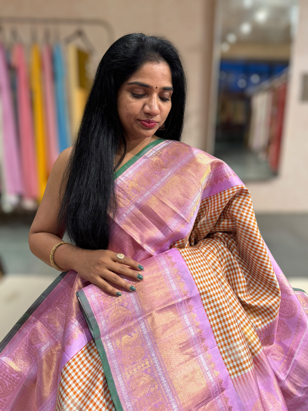 Vintage Gadwal Handloom Pure Silk Saree