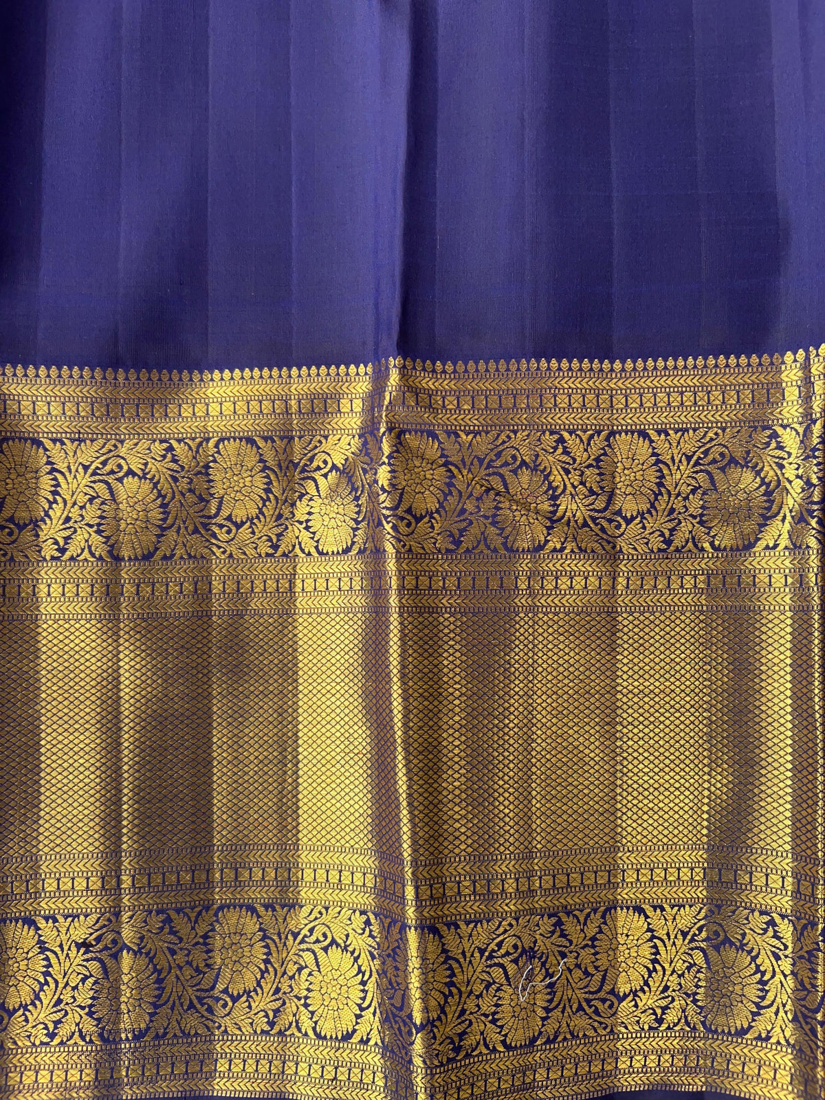 Elegant Pink Pure Kanchi Pattu Silk Saree with Midnight Blue Zari Border