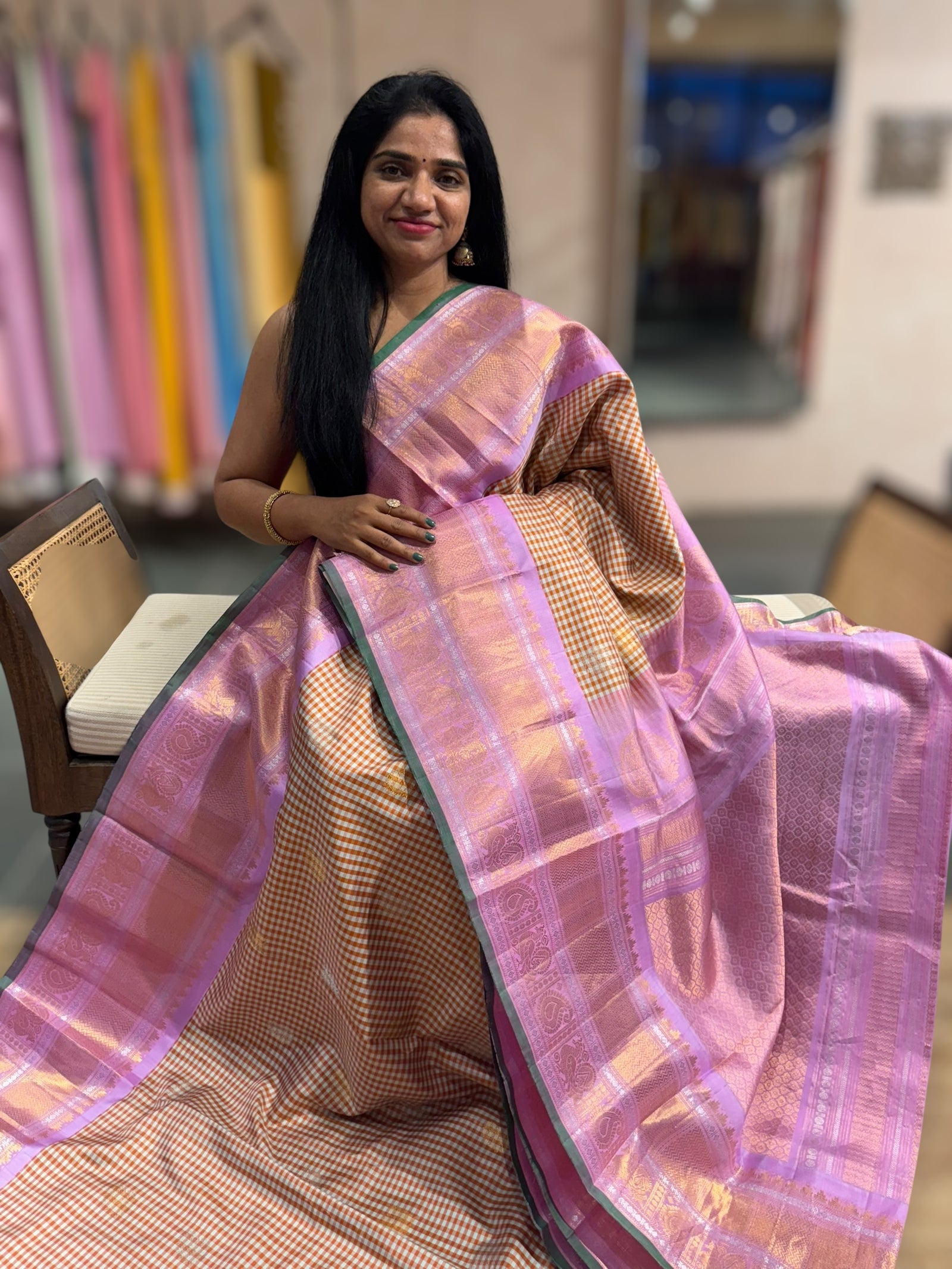 Vintage Gadwal Handloom Pure Silk Saree