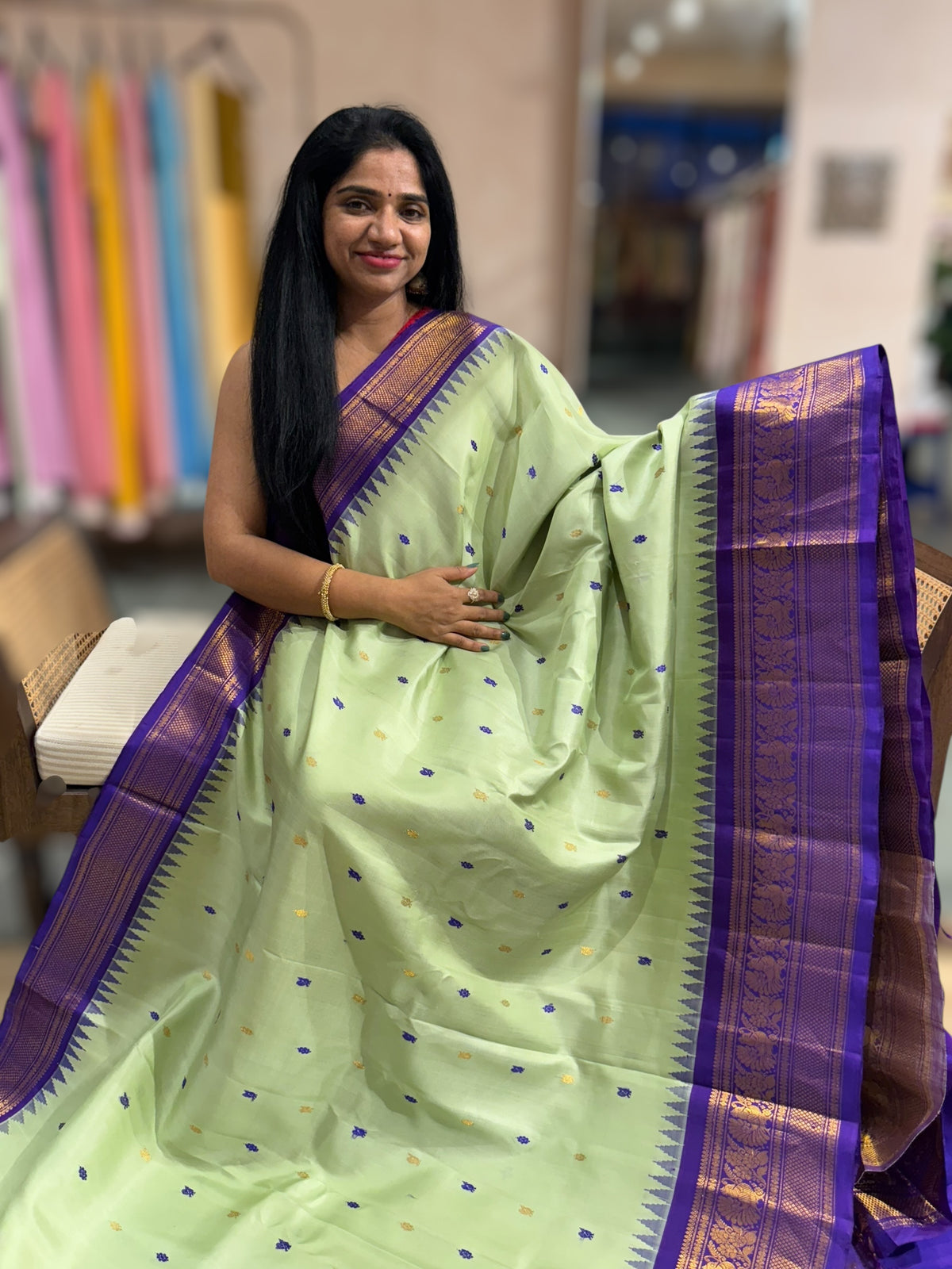Vintage Gadwal Handloom Pure Silk Saree