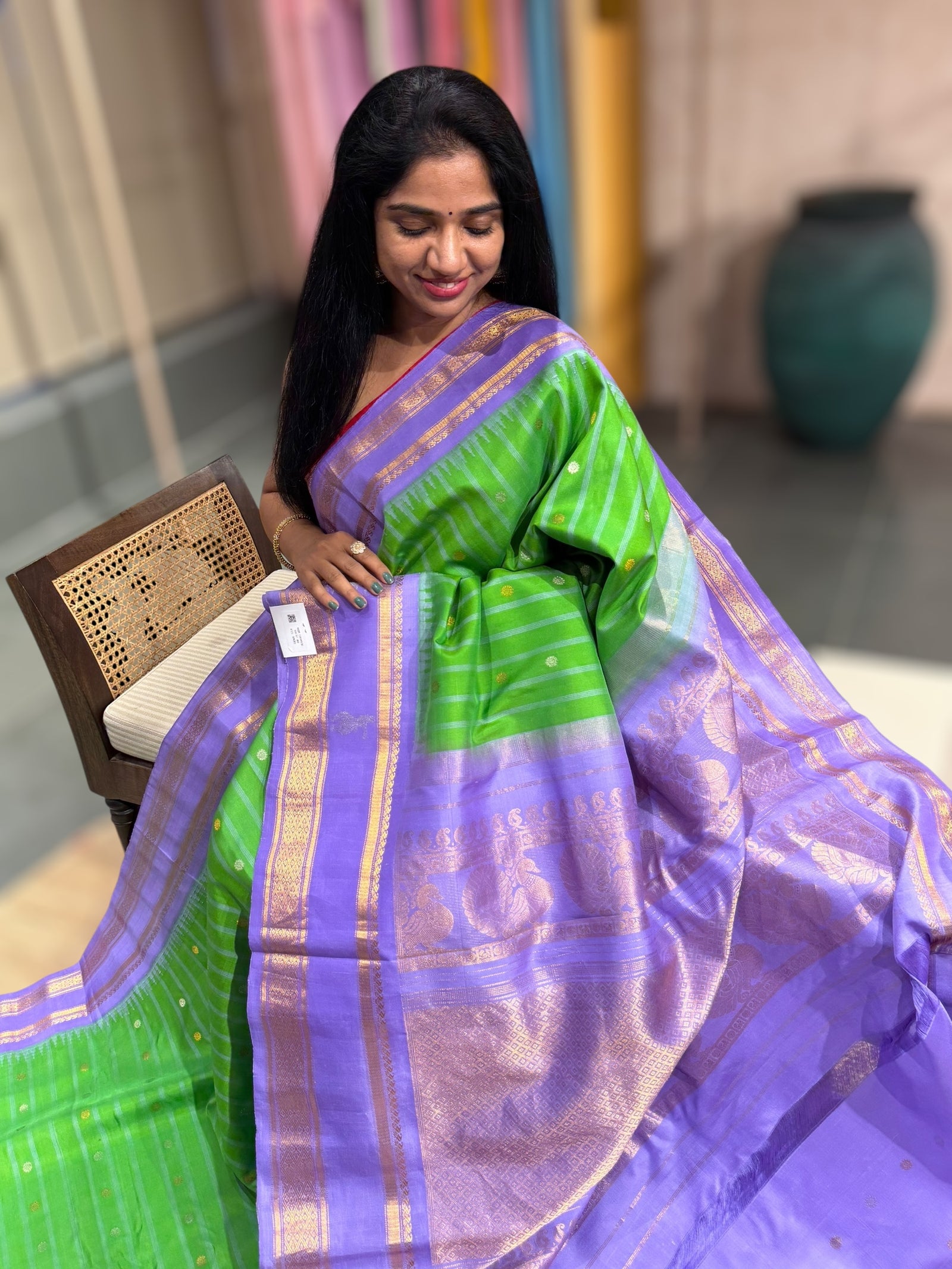 Vintage Gadwal Handloom Pure Silk Saree