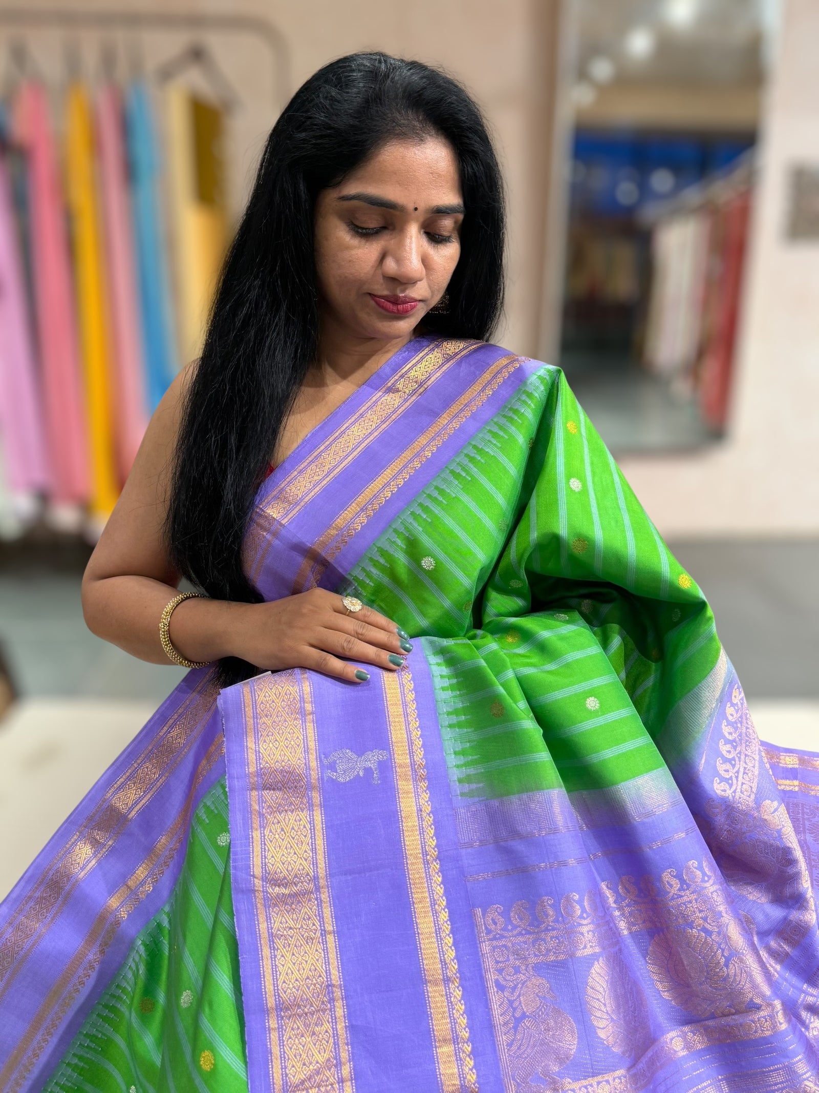 Vintage Gadwal Handloom Pure Silk Saree