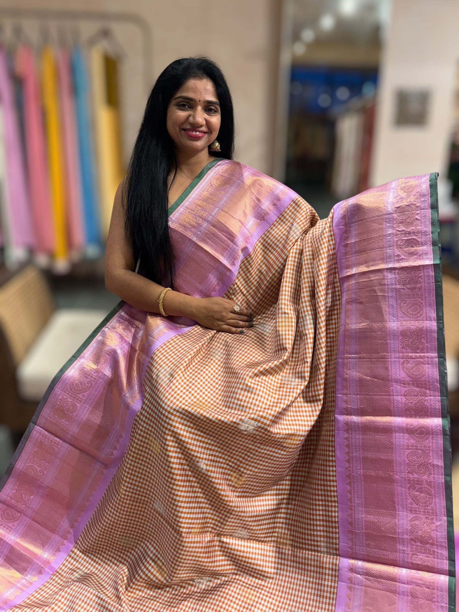 Vintage Gadwal Handloom Pure Silk Saree