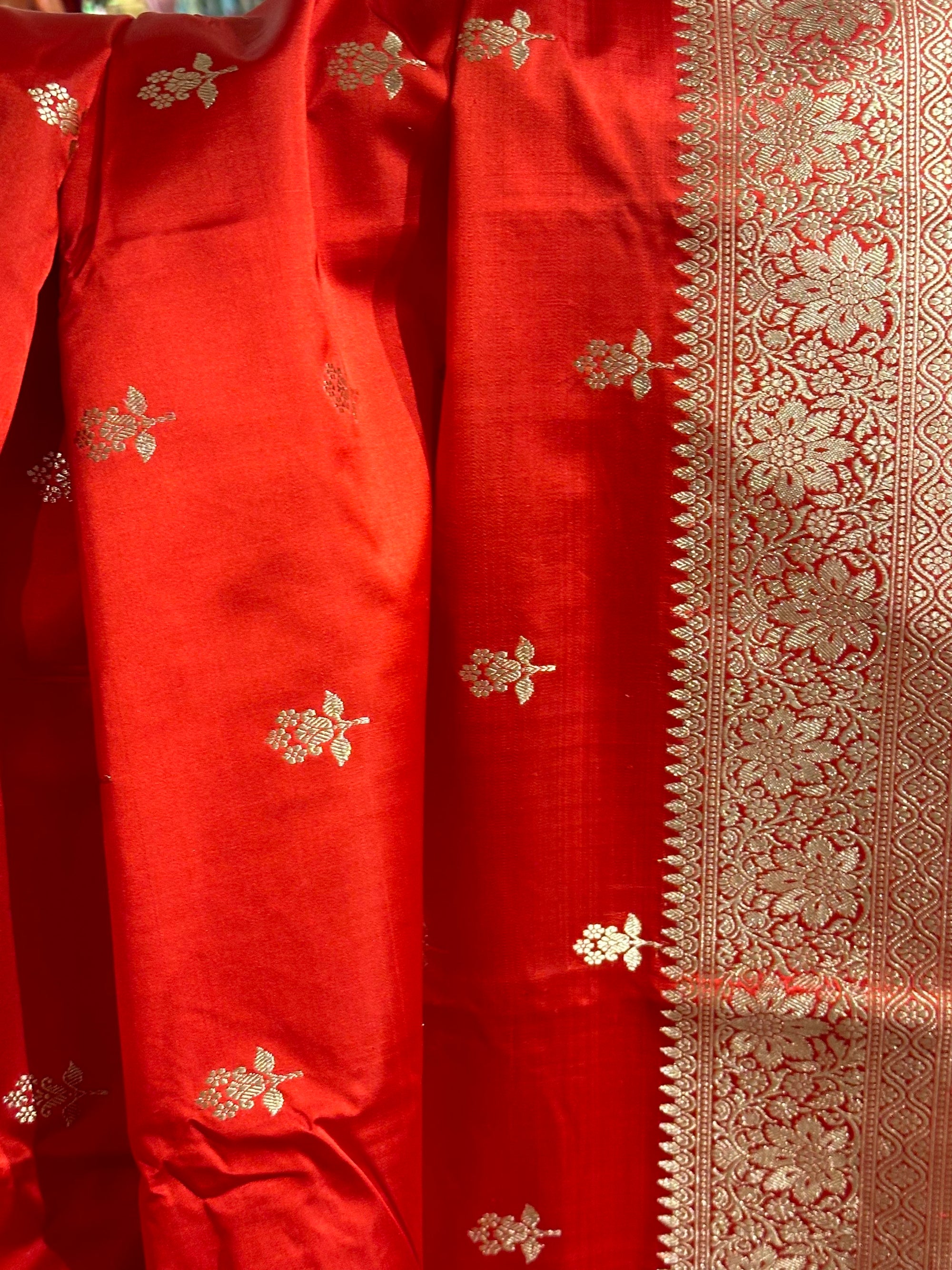 Pure Mashru Banarasi Silk Saree with kaduwa weaving