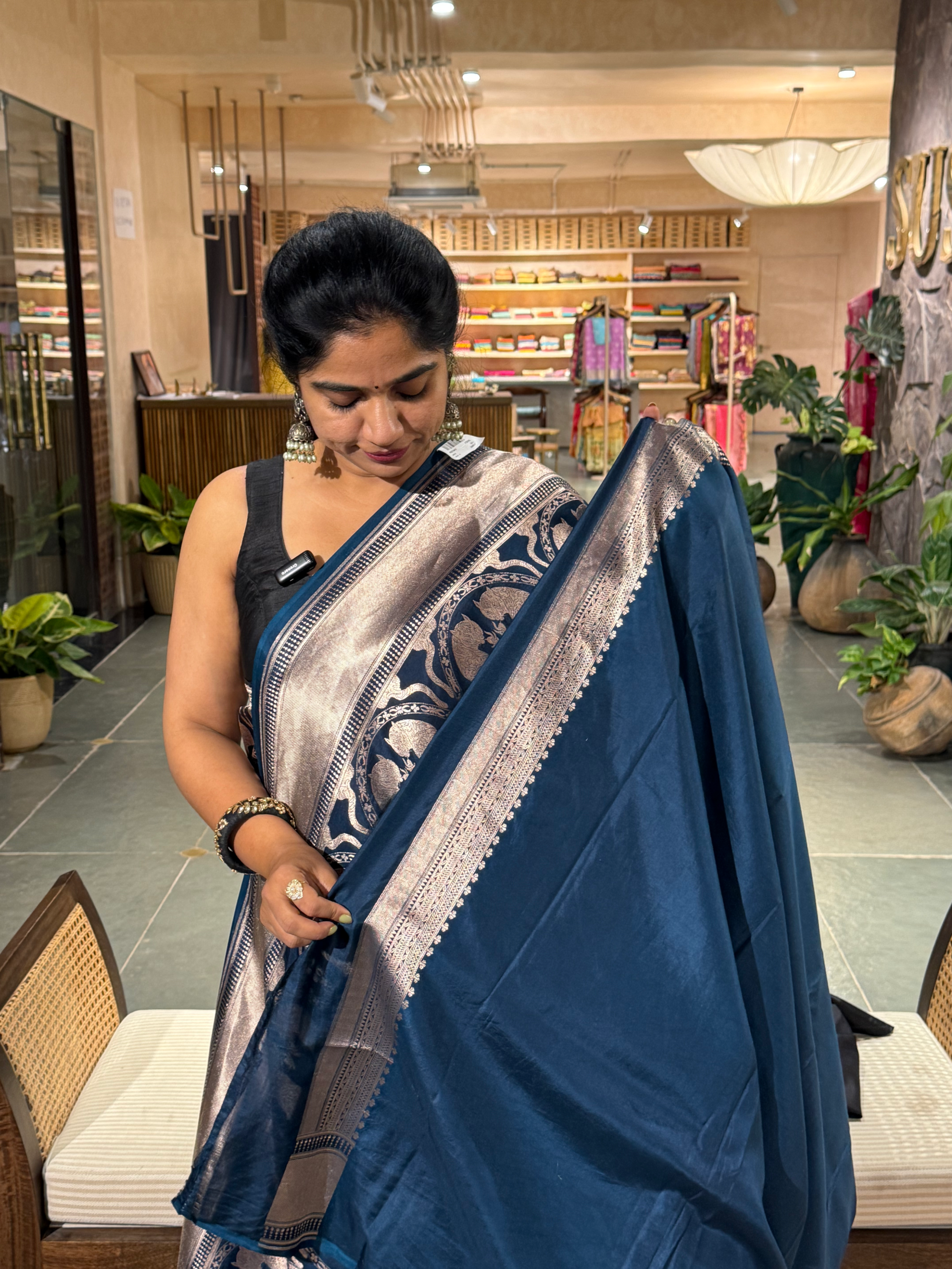 SBBSA703 : Banarasi Katan Soft Drape Brocade  Silk  Saree with Lion Motifs