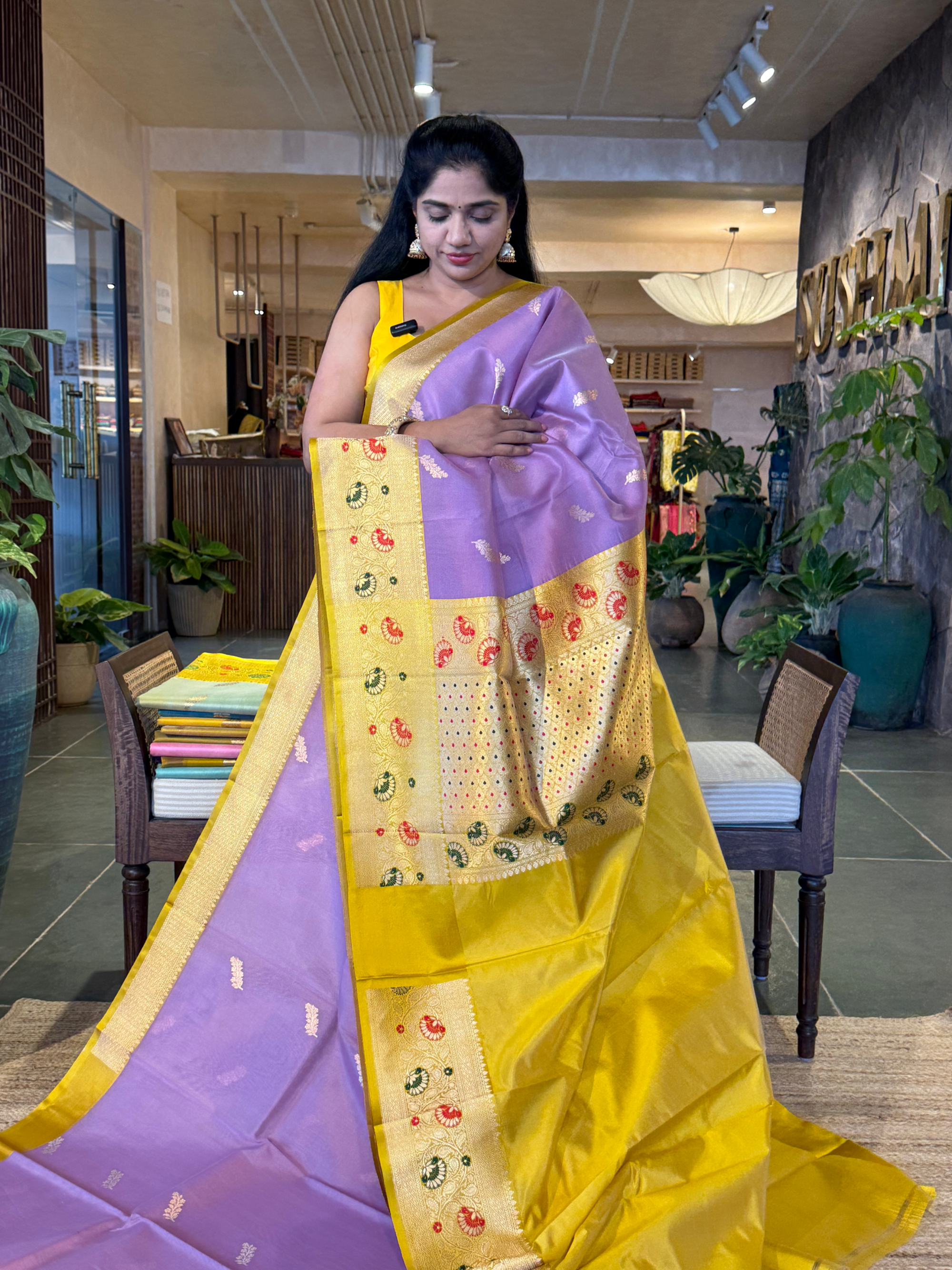 KBMA2202 : Banarasi Handloom Kora Silk Saree