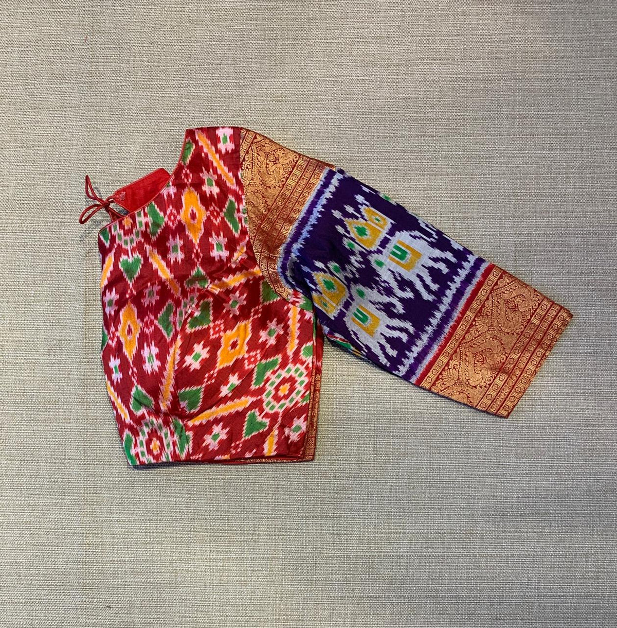 Pure Handloom Twill Ikkath Kanchi Saree