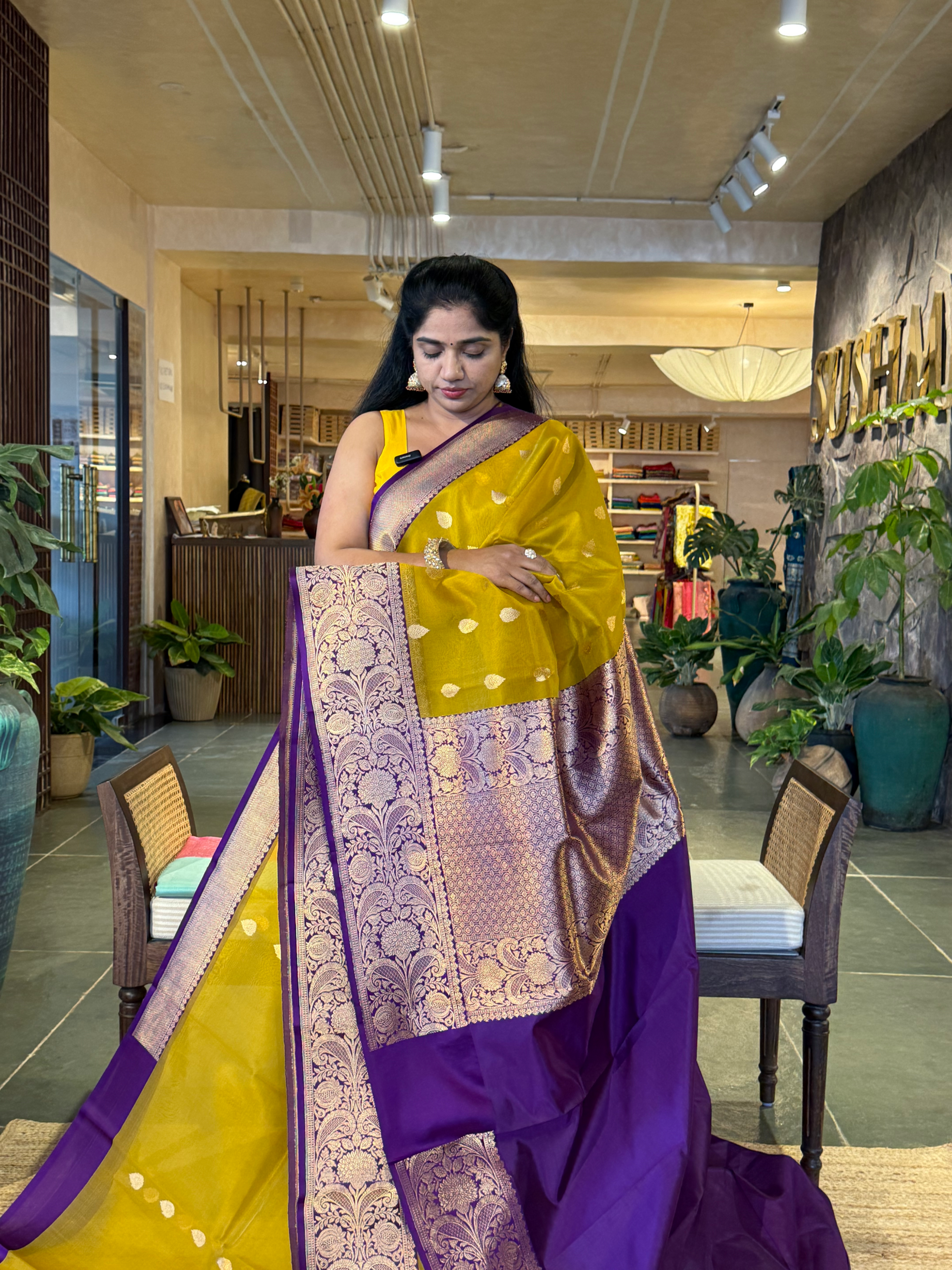 KBMA2209 : Banarasi Handloom Kora Silk Saree