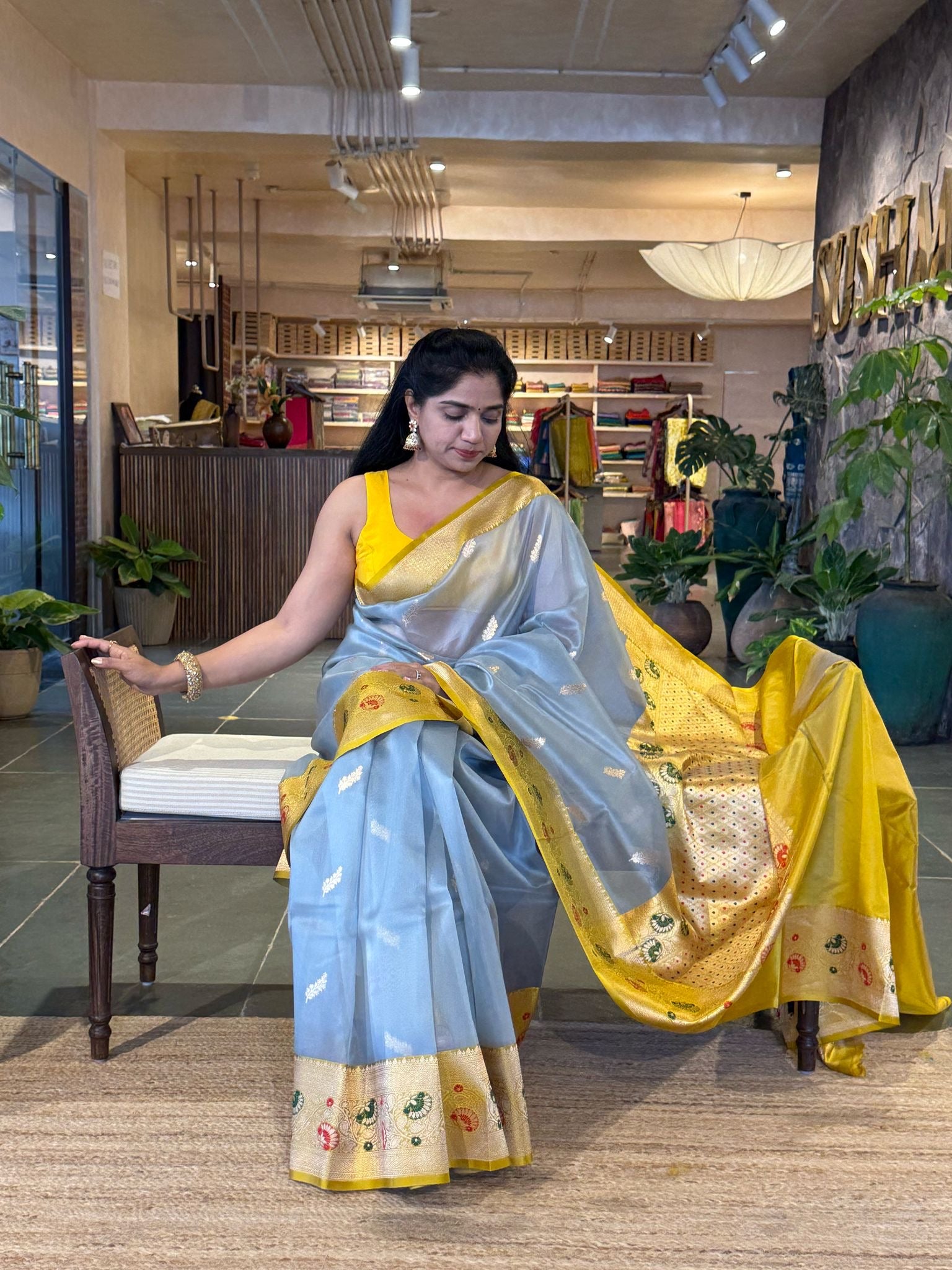 Kora Banarasi Silk Sarees with allover kaduwa woven motifs