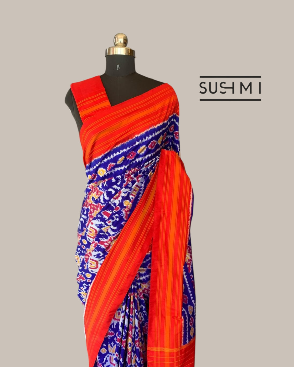 Pure Handloom Ikkath Patola Saree