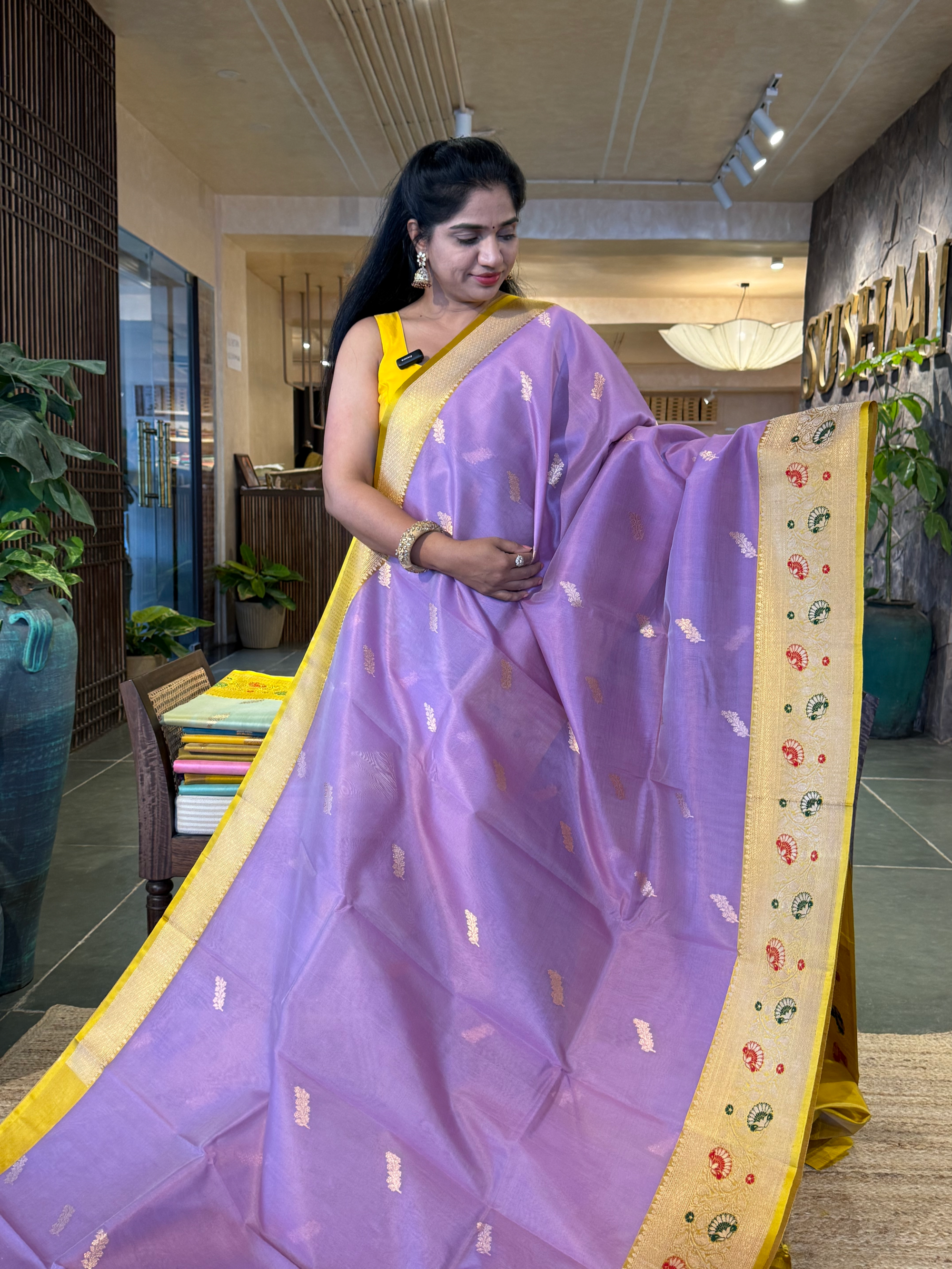 KBMA2201 : Banarasi Handloom Kora Silk Saree