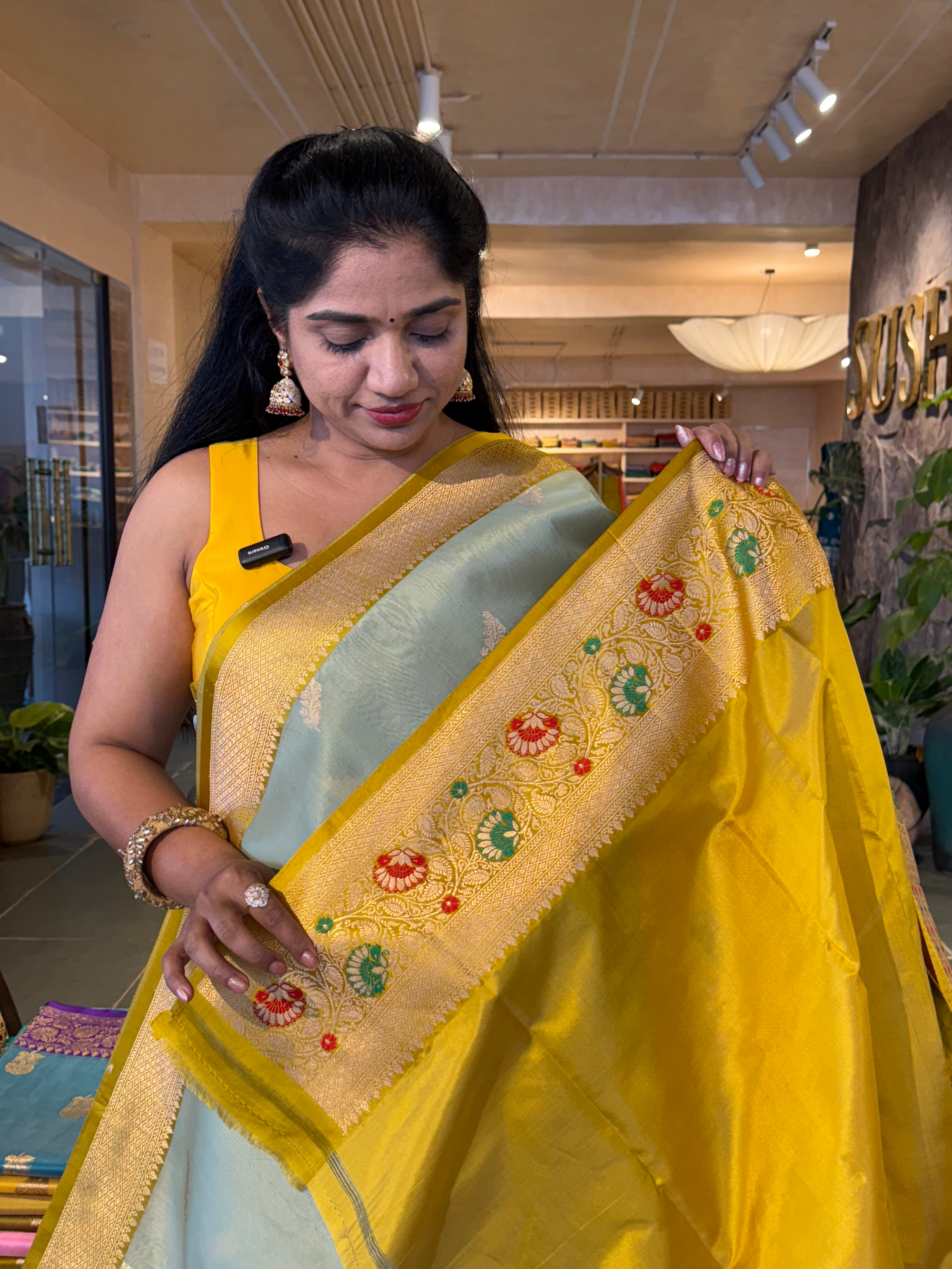 KBMA2203 : Banarasi Handloom Kora Silk Saree