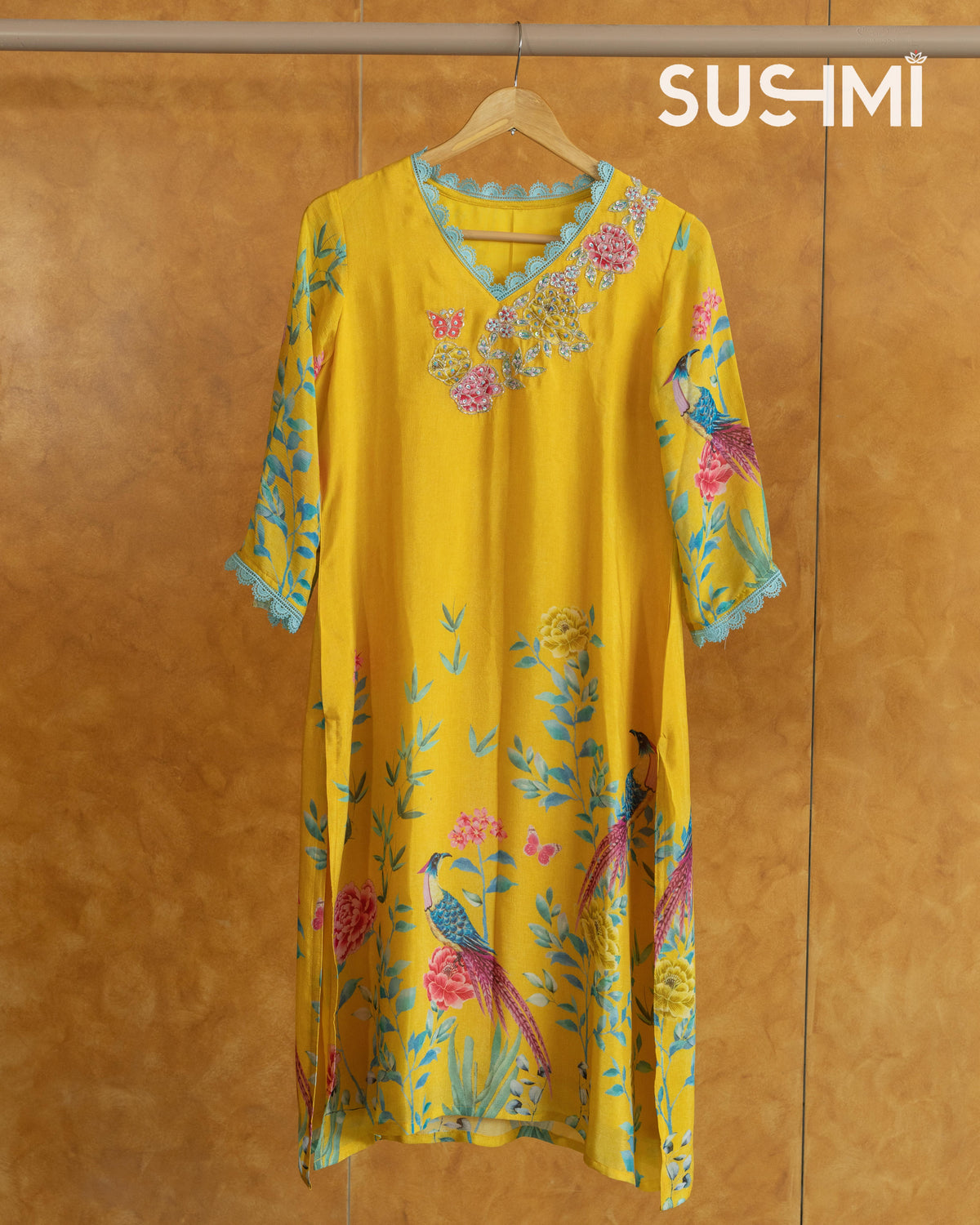 Chinnon printed Coordset with handwork