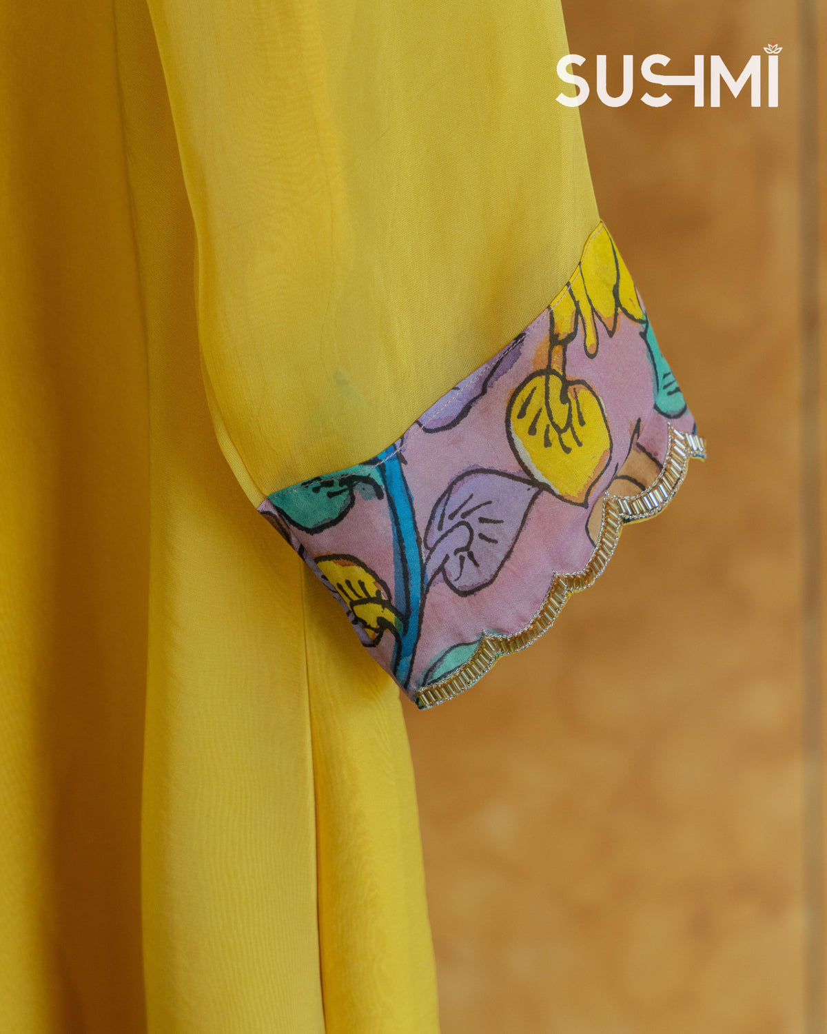 Organza and Pen Kalamkari Fusion Coordset