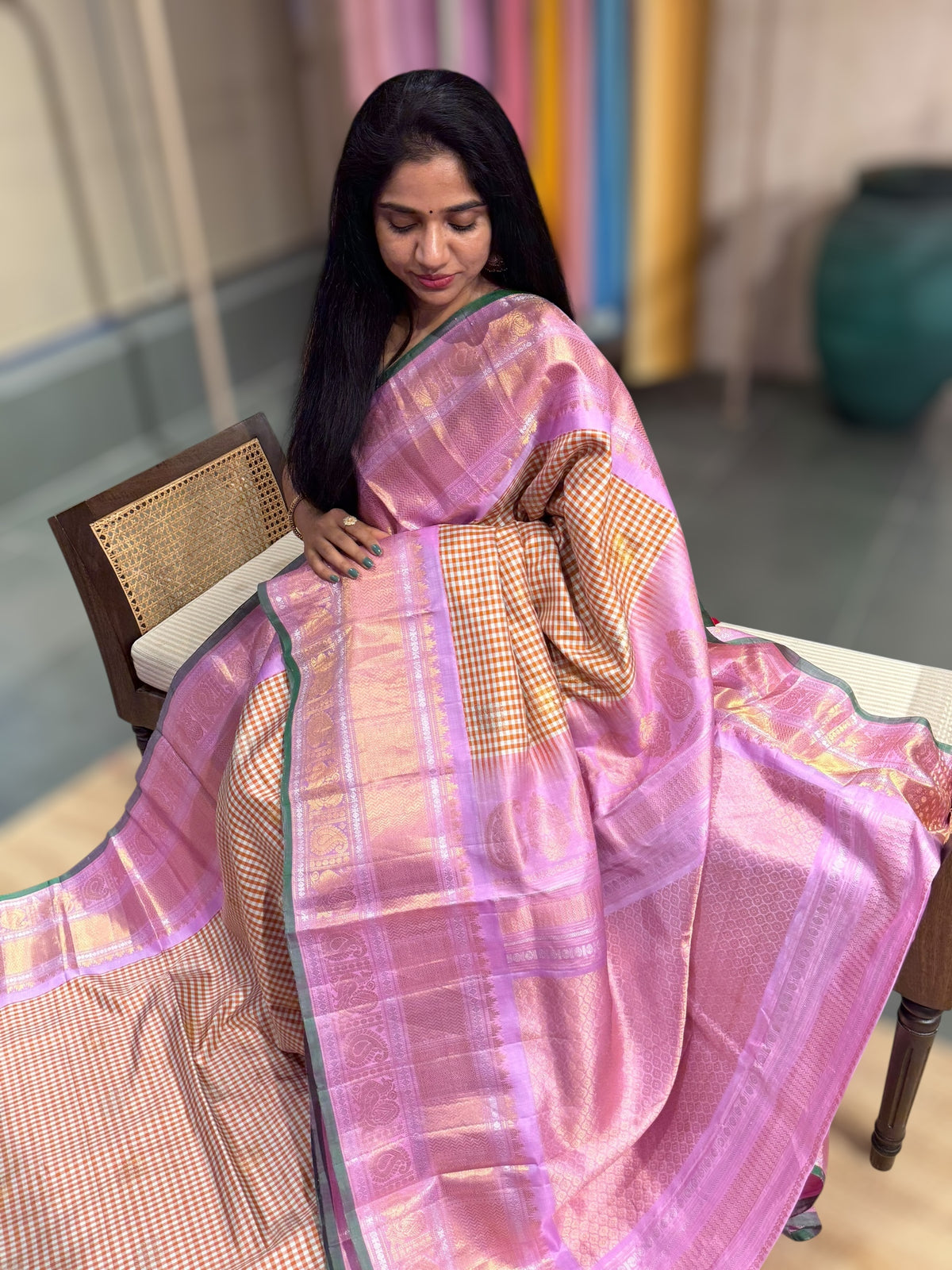 Vintage Gadwal Handloom Pure Silk Saree